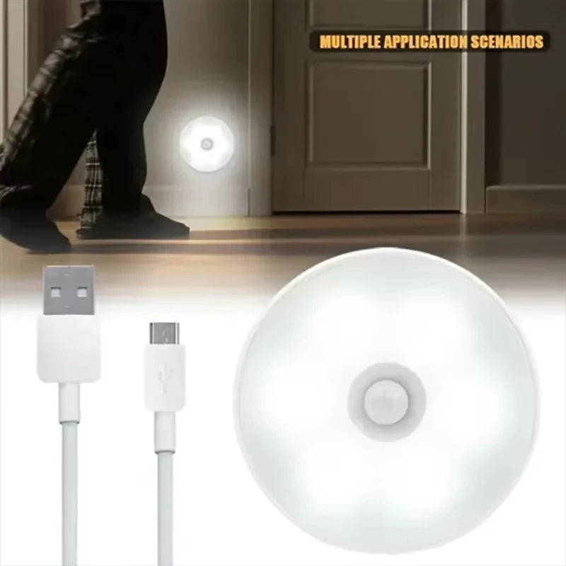 Rechargeable Motion Sensor Night Light,LED Closet Light,Cabinet Light,Wall Light for Kitchen,Bedroom,Bathroom,Hallway,Stairs Pi-Mart