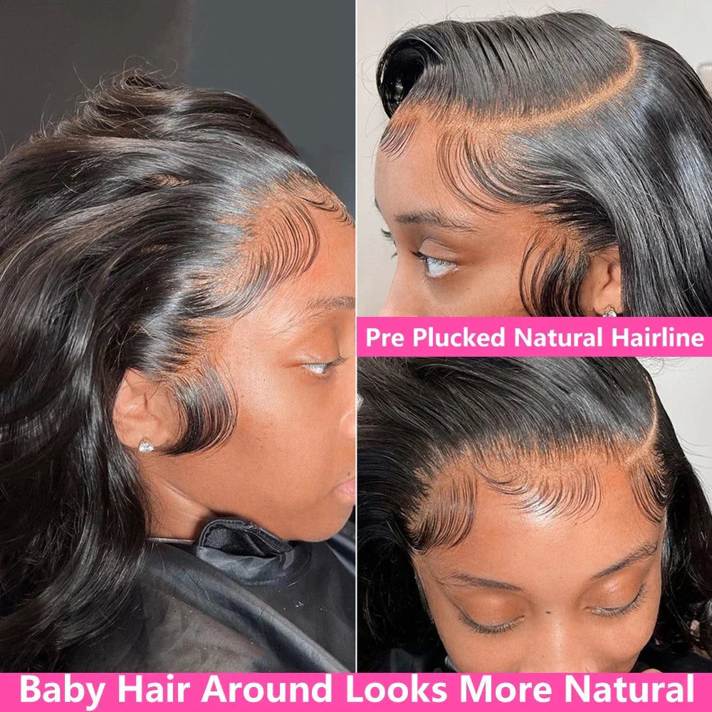 Body Wave Human Hair Wigs 30 40 Inch Body Wave Lace Front Wig PrePlucked With Baby Hair 13x4 13x6 Hd Lace Frontal Wigs For Women LadyShow.Store