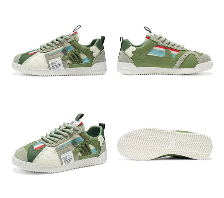 Large Size Men's White Sneakers Autumn Comfortable Non Slip Running Shoes Luxury Soft Sole Fashion Lace Up Outdoor Casual Shoes Pi-Mart