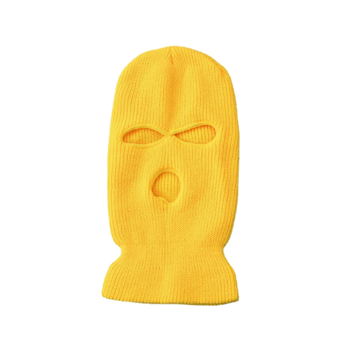 Winter Motorcycle Windproof Full Face Knit Hats Ski Mask Men Warm Wool Balaclava embroidery Winter hats Knitted 3 Holes Ski Mask Pi-Mart