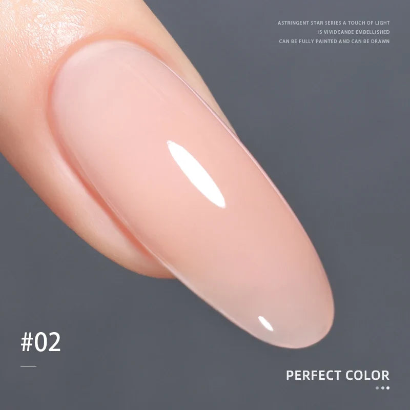 PERFECT COLOR  4-in-1 Builder Nail Gel,20g 12 Colors Rubber Base Gel Polish,Extension for DIY Salon Girls Home,Nail Art Brushes Tri Light Beauty