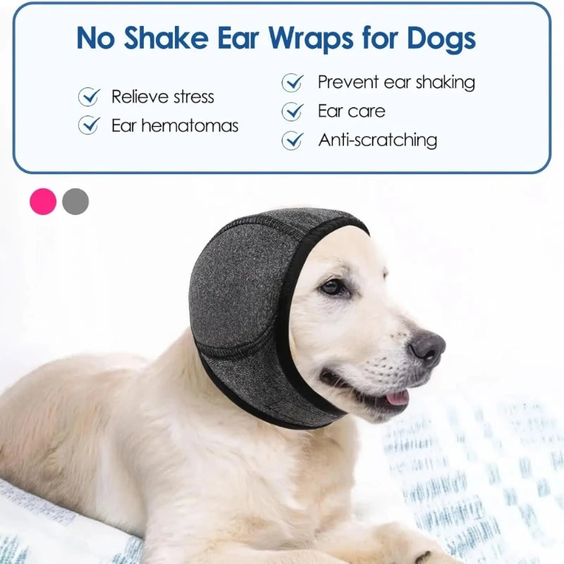 Waterproof Noise Cancelling Dog Ear Muffs for Swimming & Grooming - Calming Hood To Relieve Pet Anxiety & Prevent Shock Pi-Mart