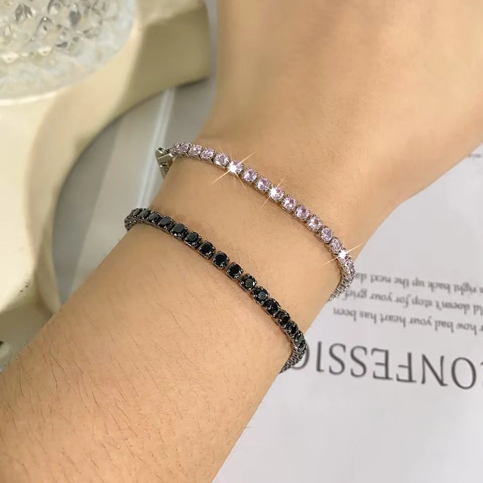Fashion Zirconia Tennis Bracelet For Women Crystal Charm Designer Tennis Thin Chain Bracelet On Hand Wedding Jewelry Pi-Mart