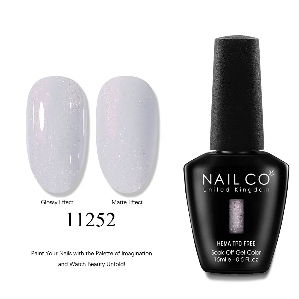 NAILCO 15ml Nails Art Gel Lack Polish Summer Hybrid Nail Varnish Manicure UV Top Coat Base HEMA TPO FREE Esmalte Nail Gel Polish Tri Light Beauty