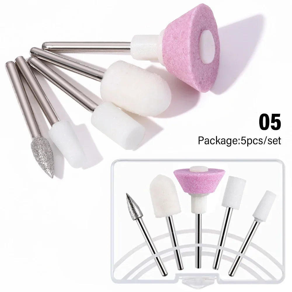 LULAA Electric Nail Drill Machine Set Pedicure Grinding Equipment Mill For Manicure  Professional Strong Nail Polishing Tool Tri Light Beauty