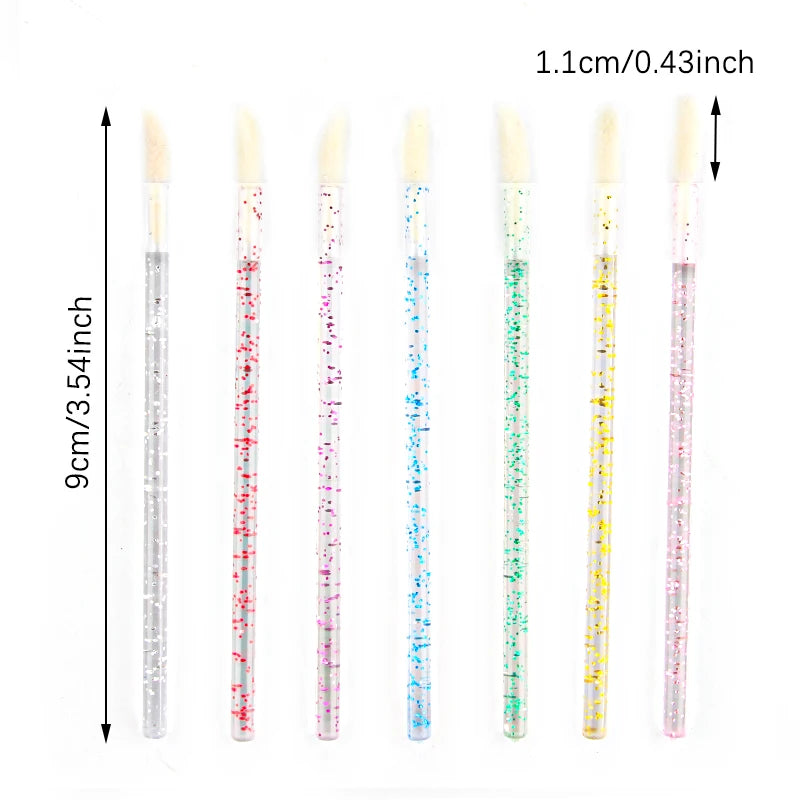 Lanjinglin 5/50 Pcs Lip Brush Reusable Makeup Brushes Lipstick Applicator Wands Eyelashes Extension Tool Beauty Accessories Pi-Mart