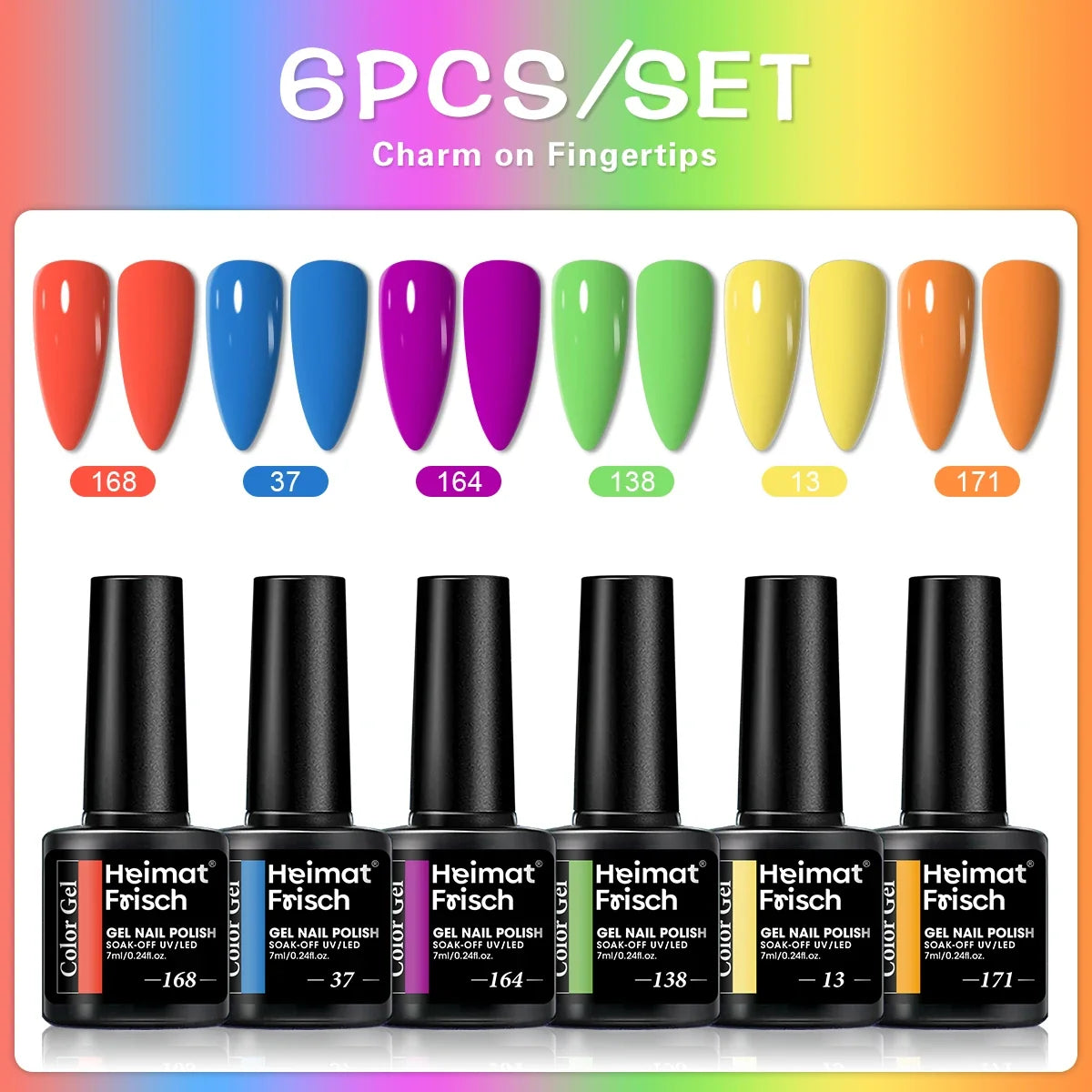 Color Block Series | Glossy Nails 0.24 oz Trendy Candy Foam Gel Semi-Permanent Nail Art Drip LED Nail Salon DIY Nail Art Gel Sea Tri Light Beauty