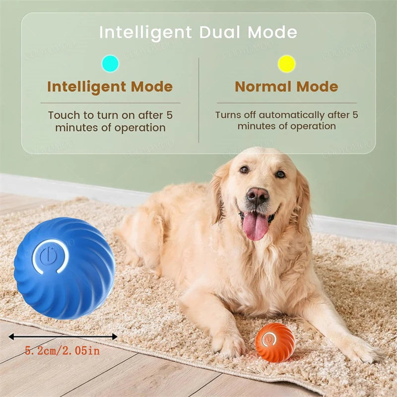Smart Dog Toy Ball Electronic Interactive Pet Toy Moving Ball USB Automatic Moving Bouncing for Puppy Birthday Gift Cat Products Pi-Mart