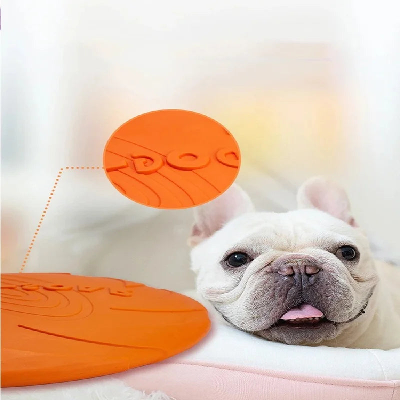 Pet Dog Flying Disk Toy Silicone Material Environmentally Friendly Anti-Chew Dog Puppy Interactive Training Pet Supplies E2 Pi-Mart