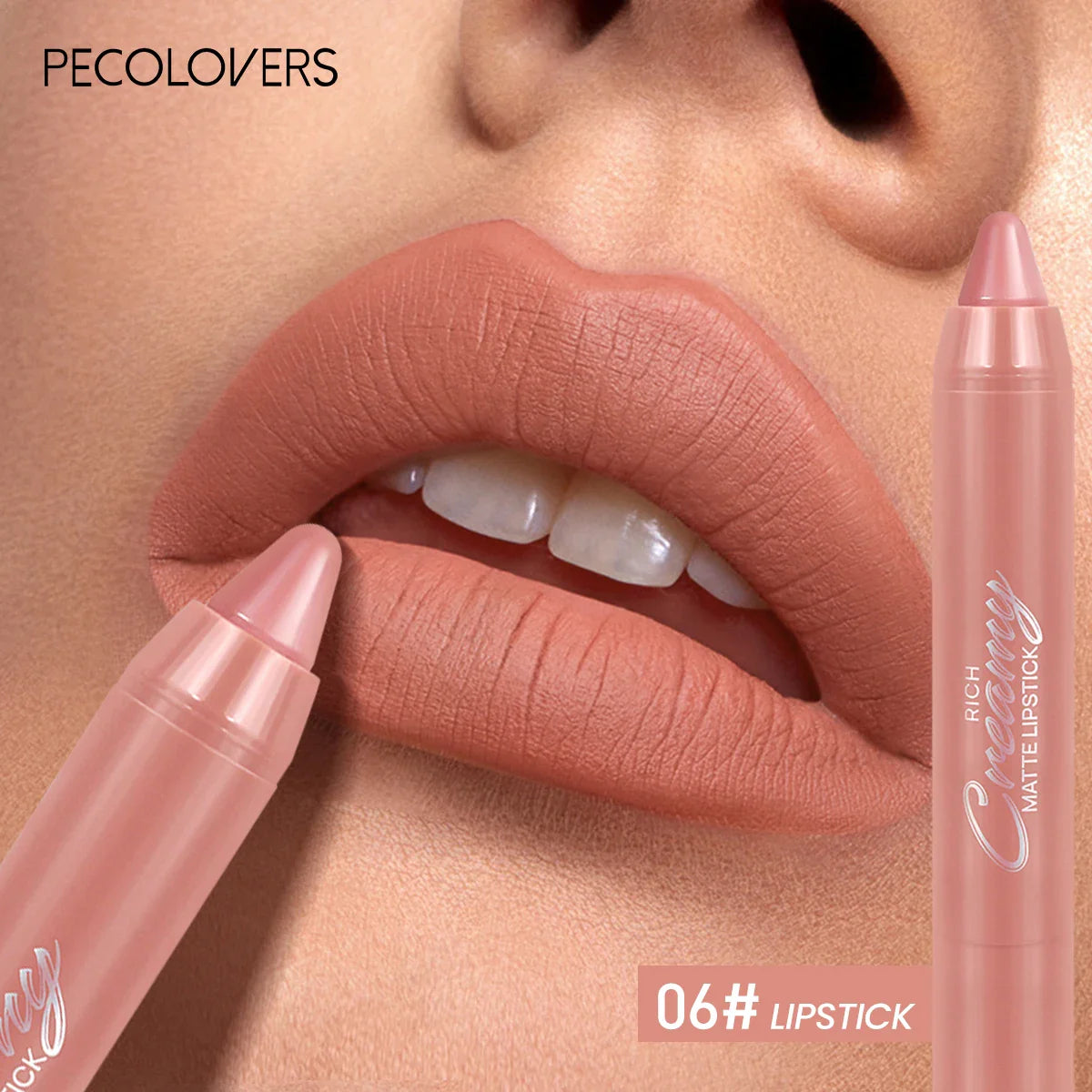 Multiple Colors Matte Lip Liner, Use As Lip Liner and Lipstick, Easy To Accurately Apply, Waterproof Long-lasting Non-stick LadyShow.Store