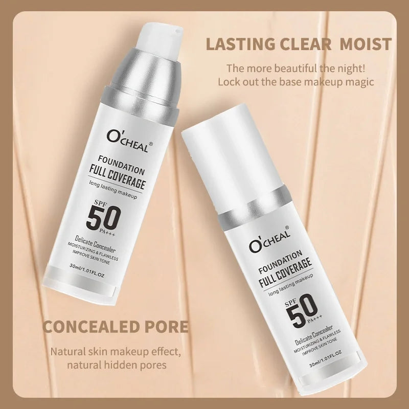 Magic Temperature Changing Liquid Foundation, Natural Foundation, Light Makeup. Long Lasting, Hard to Take Off Makeup Pi-Mart
