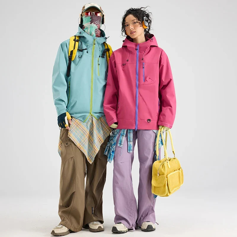 Unisex Hiking Jacket Waterproof Autumn Windbreaker Ourdoor Hooded Coats Women New Jacket Men Fishing Camping Climbing Coats LadyShow.Store
