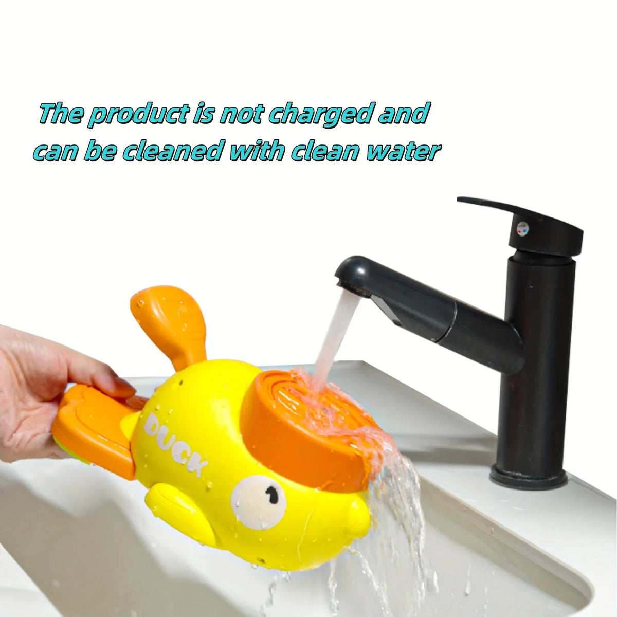 Interactive Cat Feeder Toy, Interactive Cat Toy - No Battery Needed, Manual Press Food Dispenser for All Cats, Duck Design Pi-Mart