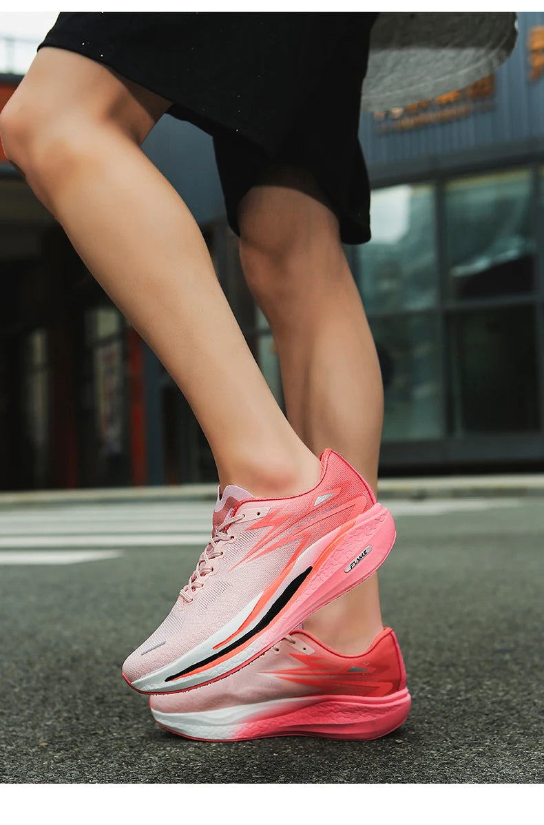 2026 Marathon Sneakers Athletic Men Shoes Carbon Board Comfortable High Quality Sports Nonskid Running Shoes Women Air Cushion Pi-Mart