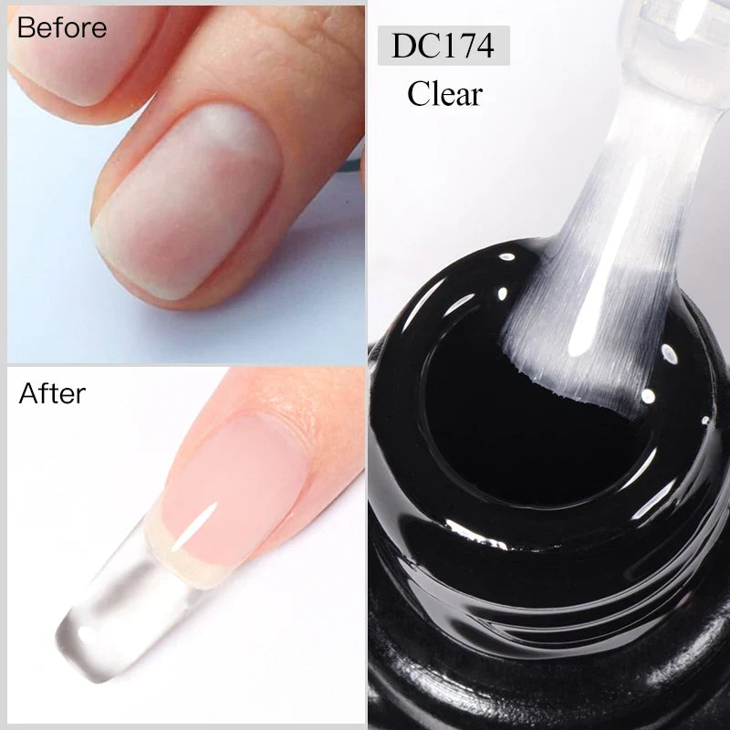 Mtssii 7ml Milky White Quick Extension Gel Nail Polish Nude Construct Hard Gel Semi Permanent Acrylic Extension Nail Art Varnish Tri Light Beauty