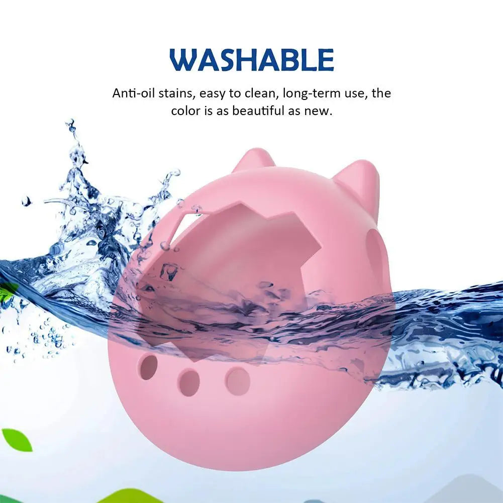 For Tamagotchi Paradise Silicone Full Cover Case Non-Slip Liquid Silicone Cute Protective Cover Soft Shell Game Accessories Pi-Mart
