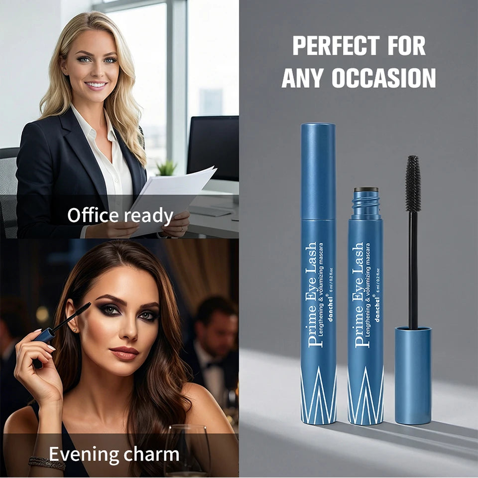 Lengthening & Volumizing Mascara Water-Resistant Long-Lasting Nourishing Strengthen Mascara Glossy Natural Finish Eye Makeup Pi-Mart