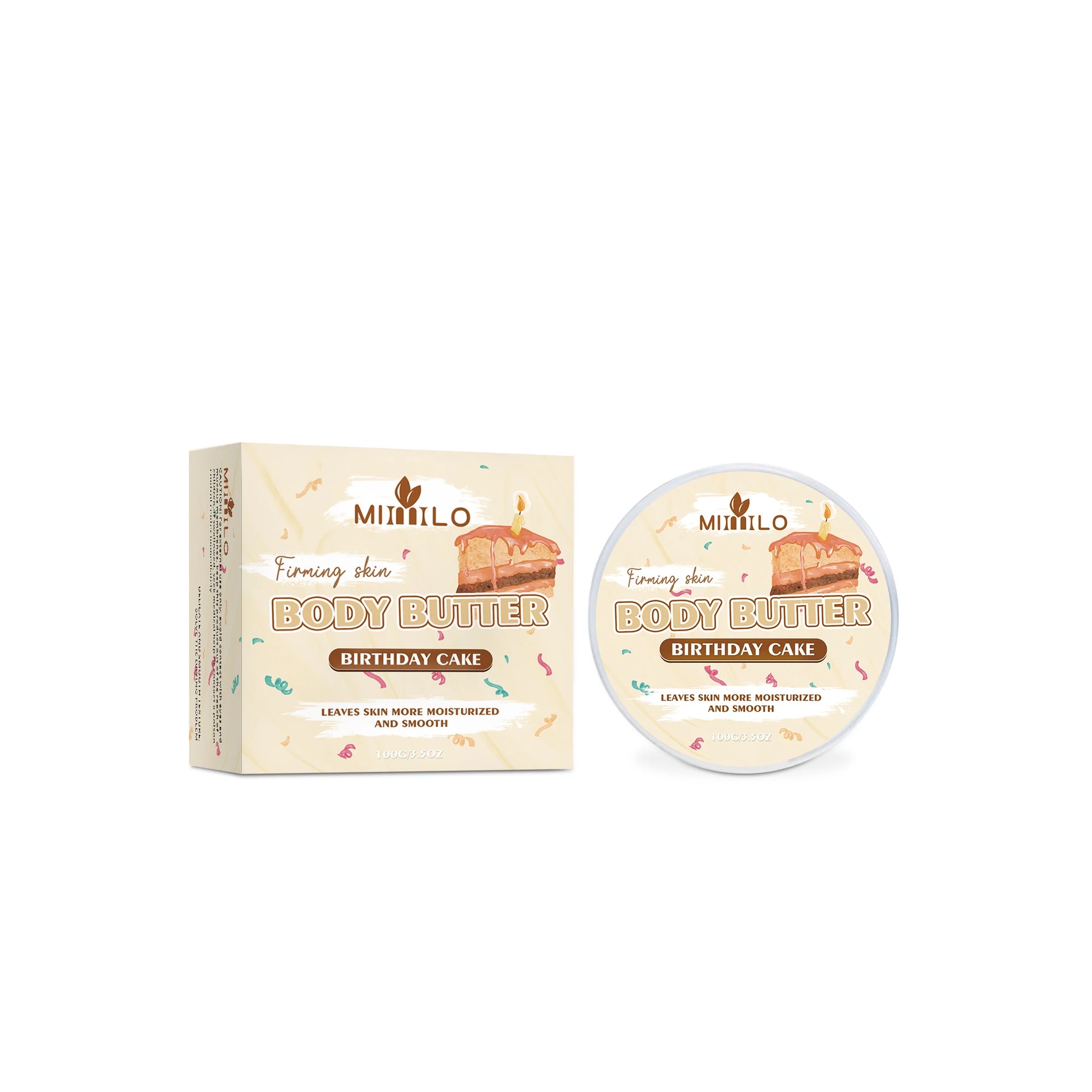 100g Moisturizing Body Glaze Cream 6 Sweet Flavors Body Butter Hydration Soft Smooth Skin Non Sticky Non Tightening Pi-Mart