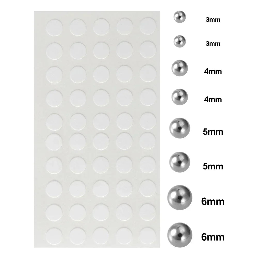 58pcs Non Piercing Lip Nails Sticker Selfadhesive Waterproof Reusable Fake Lip Nail Eyebrow Nose Ring Body Belly Button Jewelry Pi-Mart