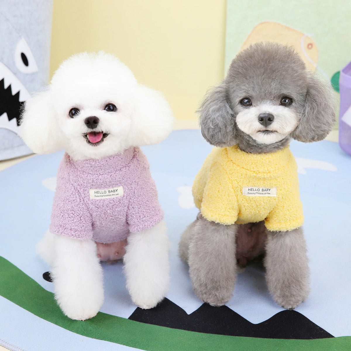Winter Dog Sweater Warm Plush Dog Clothes for Small Medium Dogs Cats Soft Puppy Coat Jacket Chihuahua Teddy Costums Dog Supplies Pi-Mart