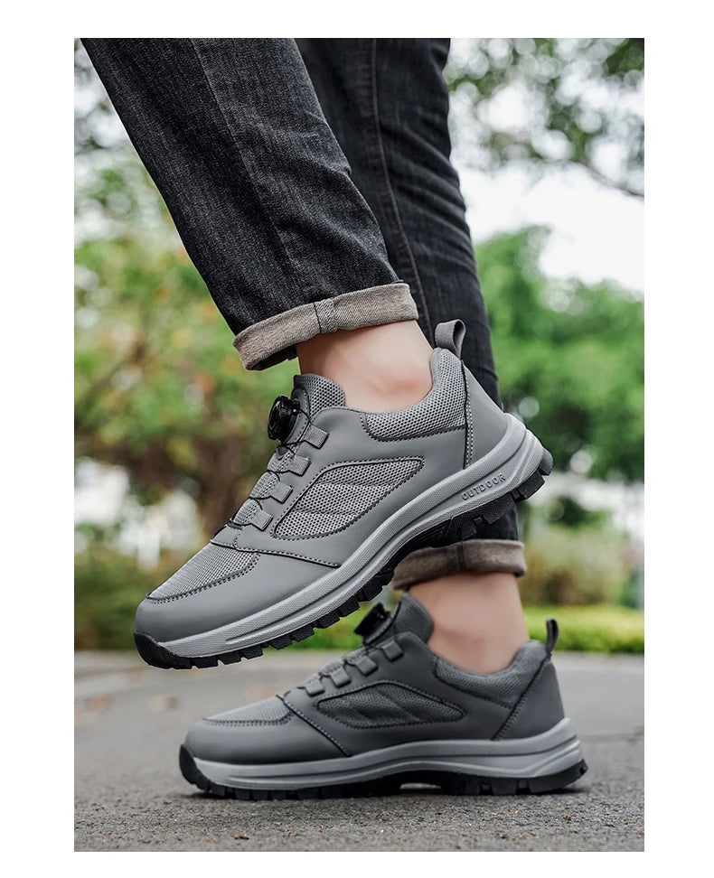 Men'S Spring And Autumn Sports Shoes Rotating Buckle Comfortable And Non Slip Hiking Sports Shoes Plus Size Men'S Shoes 39-48 Pi-Mart