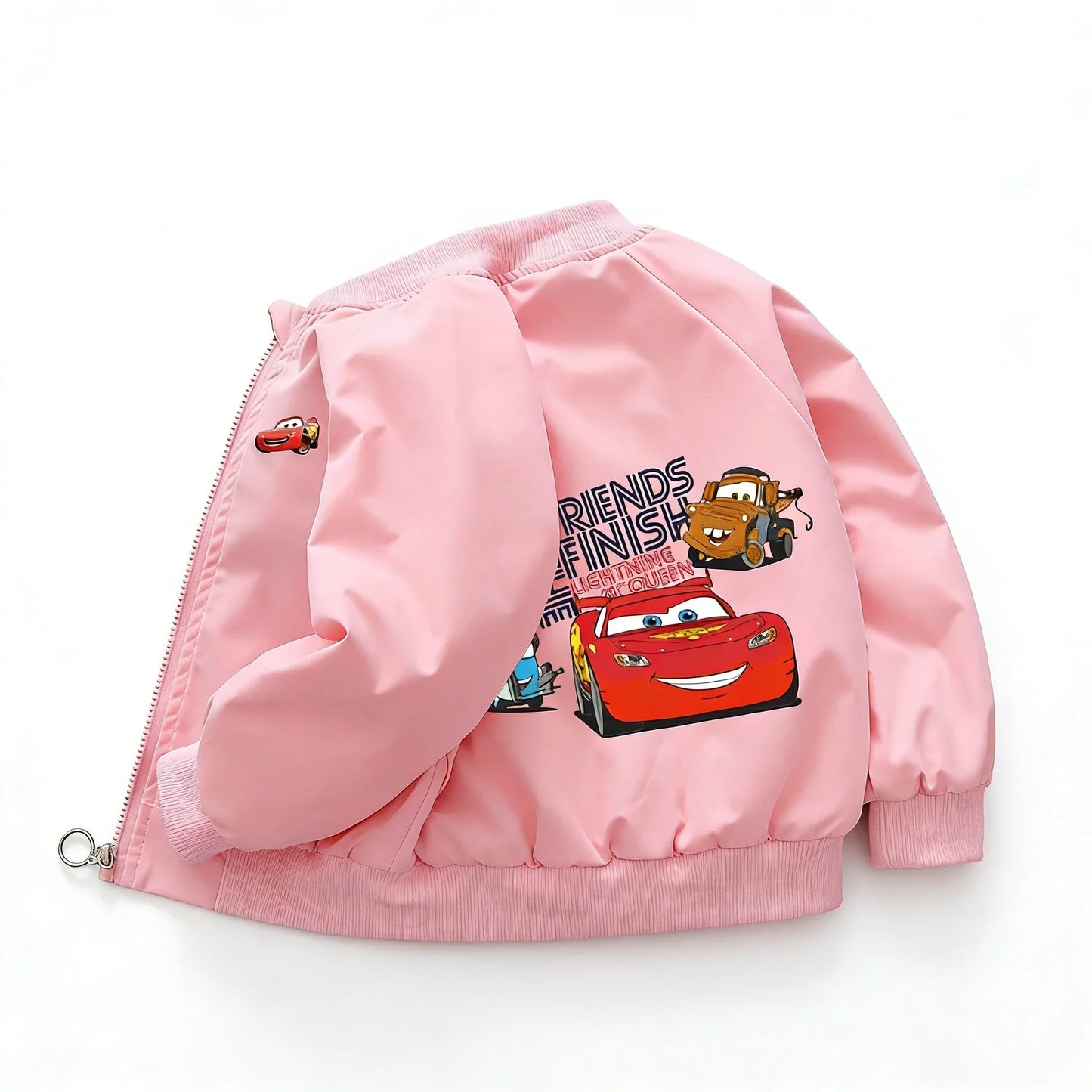 Cars Lightning McQueen Children Jacket New Spring Autumn Baby Boy Girl Cartoon Zipper Long Sleeves Windbreaker Kids Sports Coats LadyShow.Store
