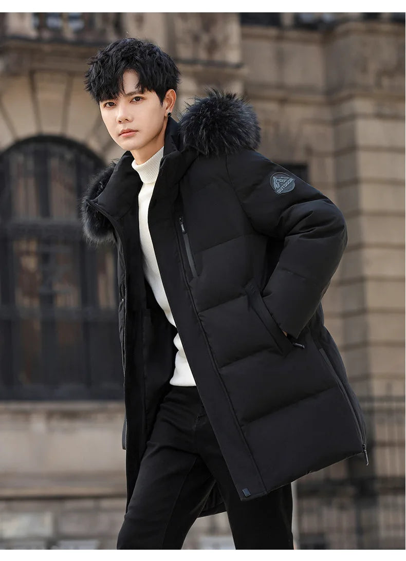 High Brand White Goose Down Jacket Coat Parka Men's Clothing Winter Padded Puffer Jackets Luxury Hooded Padding Outerwear HWY309 Pi-Mart