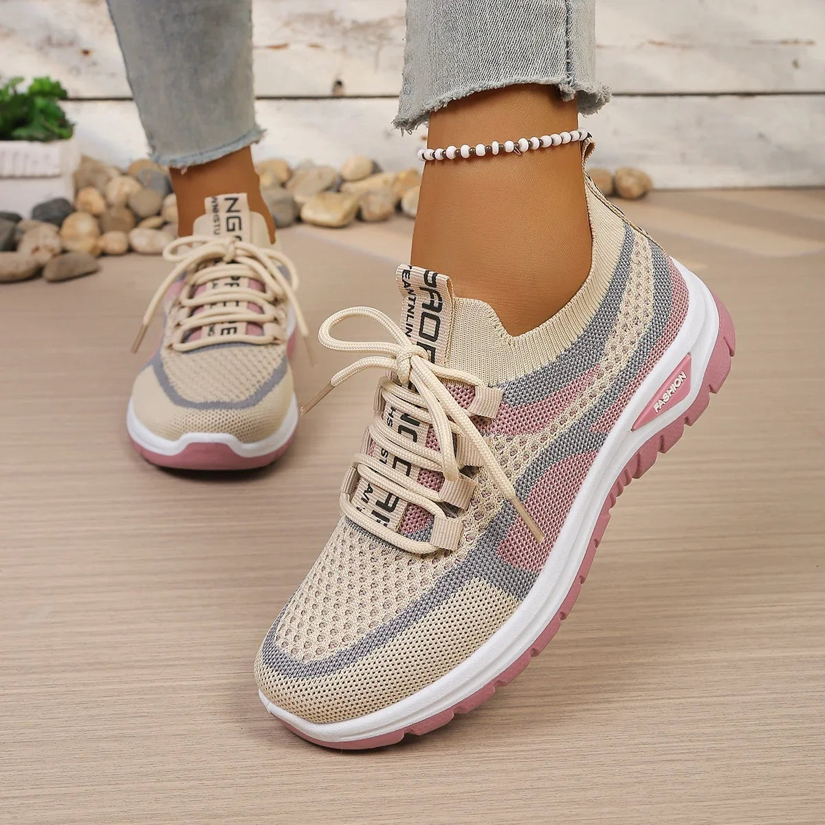 Women's Shoes Double-Color Work Shoes for Ladies, Single Shoes Casual Sneaker Shoes Woman 2026 Free Shipping Shoes LadyShow.Store