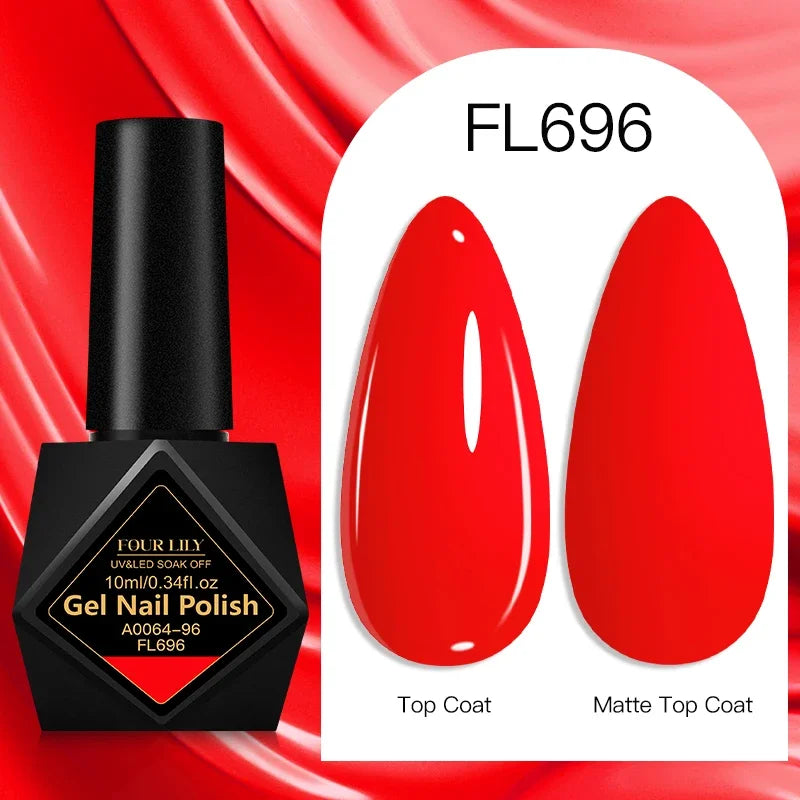 10ml Gel Nail Polish 162 Colors Nail Supplies Vernis Semi Permanent Nail Art Manicure Soak Off LED UV Gel Nail Varnishes Summer Tri Light Beauty