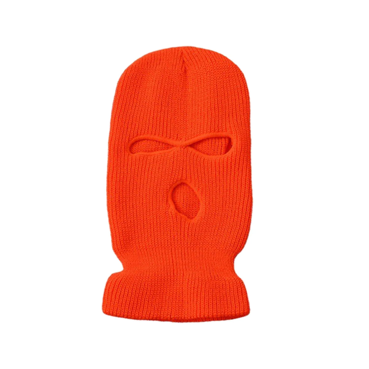 Winter Motorcycle Windproof Full Face Knit Hats Ski Mask Men Warm Wool Balaclava embroidery Winter hats Knitted 3 Holes Ski Mask Pi-Mart