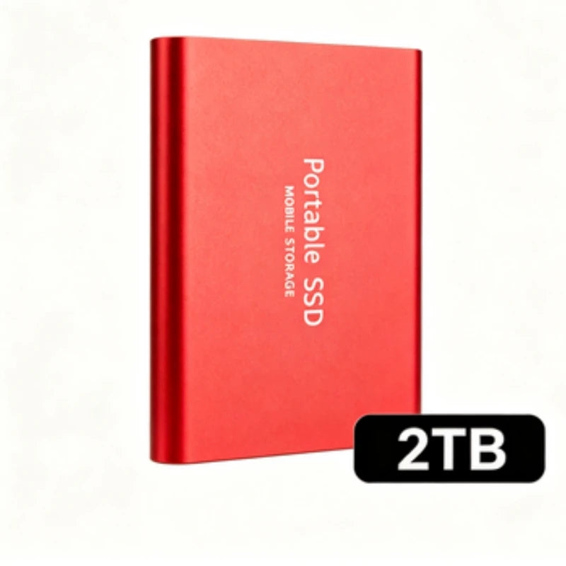 Portable External SSD, 1TB-16TB Large Capacity USB3.1 High Speed Solid State Drive, Lightweight Storage for Laptop, Desktop, Mac Pi-Mart