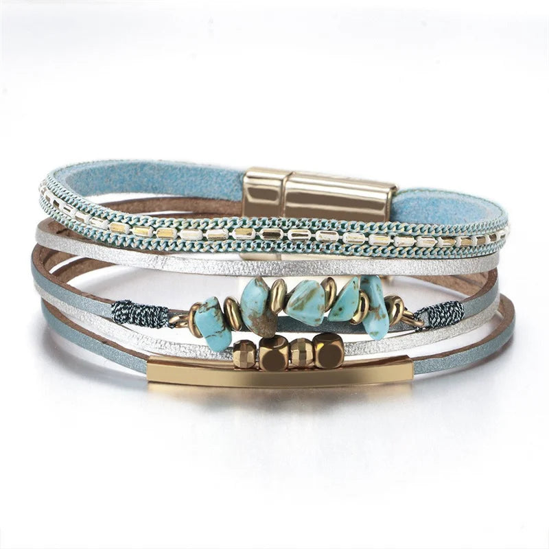 Bohemian Cowboy Chic Cross Bracelet Western Jewelry For Women Christian Bracelets Religious Bracelets Pi-Mart