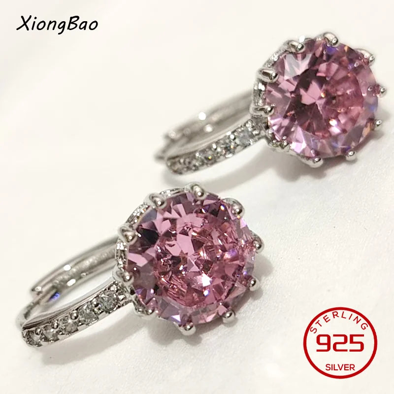 925 Sterling Silver Earrings New Women Elegant Temperament Sterling Anniversary Gift Fashion Jewelry Accessories Geometric Ears Pi-Mart