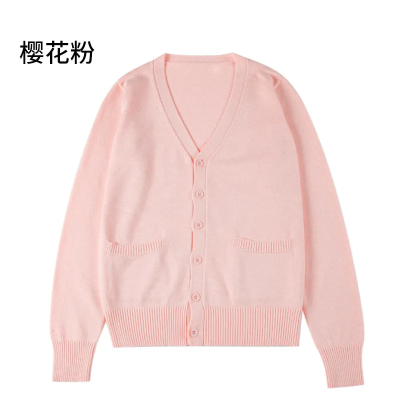 New Sweater Solid Candy Women Knit Top Fashion Female Cardigan Thin Spring Autumn Long Sleeve Adult Jacket Clothes Slim XS-2XL LadyShow.Store