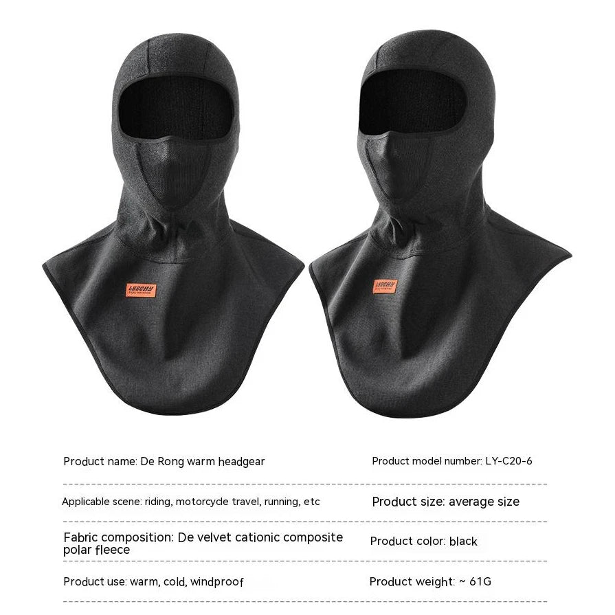 New Winter Motorcycle Mask Fleece Thermal Face Mask Keep Warm Motocross Riding Balaclava Motorbike Windproof Ski Mask Men Women Pi-Mart