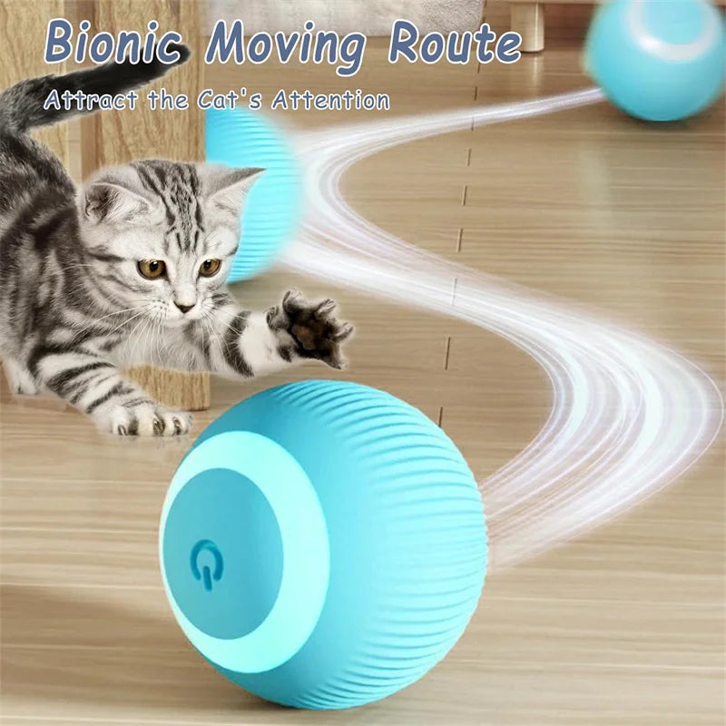 Smart Dog Toy Ball Electronic Interactive Pet Toy Moving Ball USB Automatic Moving Bouncing for Puppy Birthday Gift Cat Products Pi-Mart