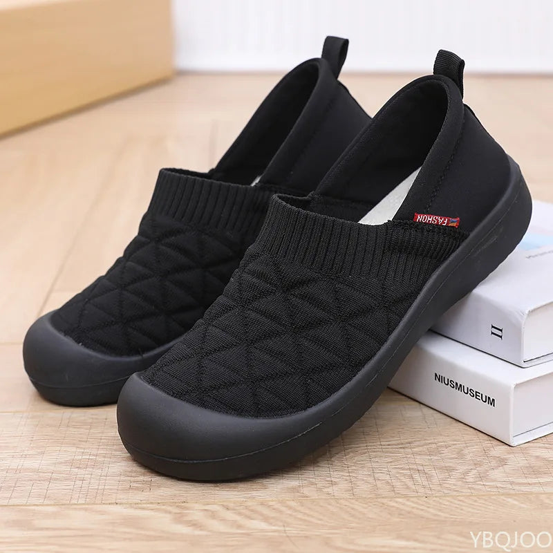 Spring and Autumn Fashion New Lightweight and Comfortable Women's Single Shoes with Soft Surface One Step Stepping Women's Shoes Pi-Mart