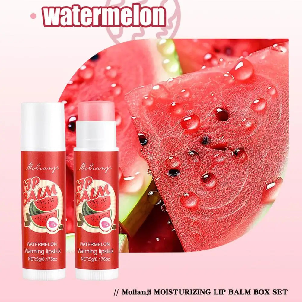 12pcs Moisturizing Lipstick Set, Hydrating Lip Care Suitable For All Skin Types, Fruit Lipstick Lip Balm Set Pi-Mart