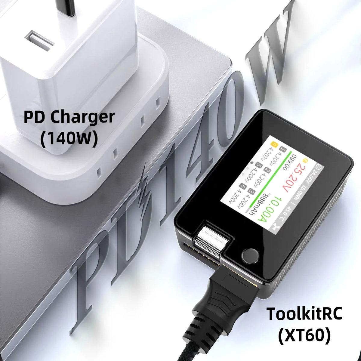 Type C to XT60 Adapter Cable, USB C to XT60 Charging Cable, USB C Male to XT60 Female Cable, PD 140W Charging Cable Pi-Mart