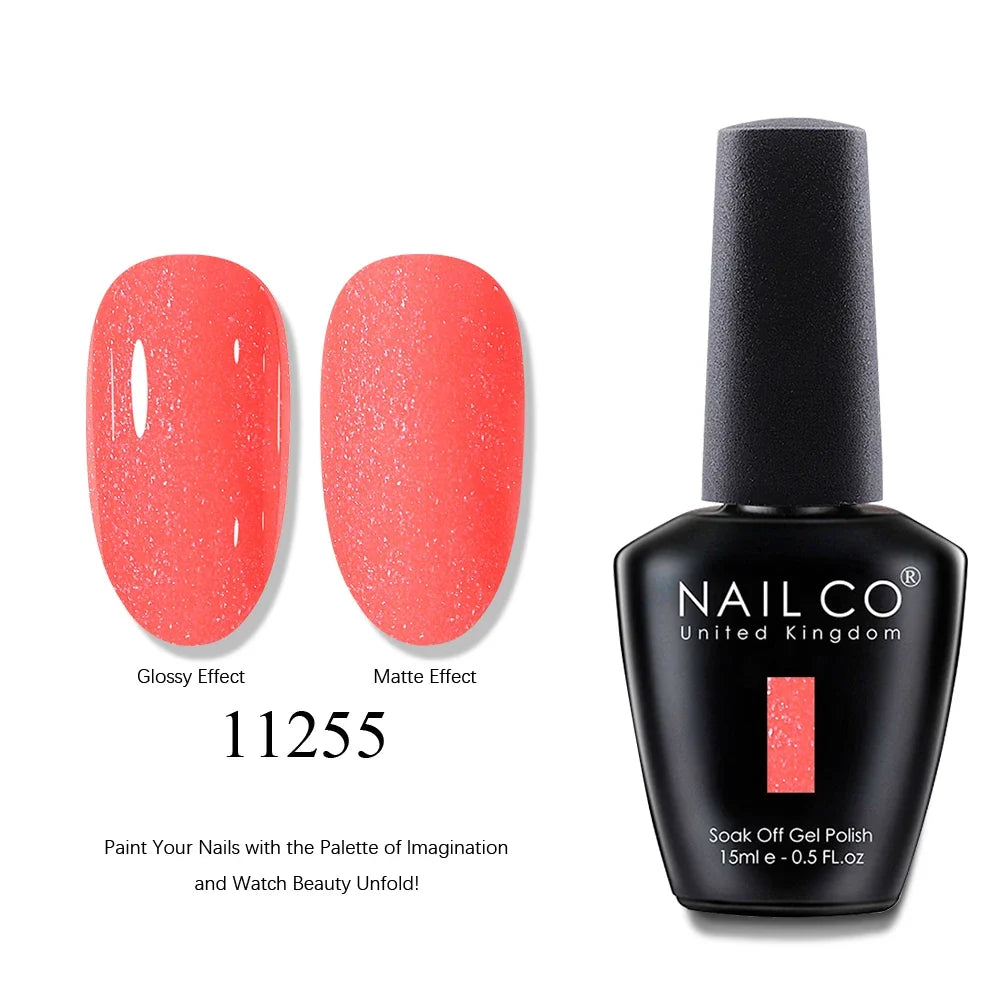 NAILCO 15ml Brown Nails Art Red Color Gel Nail Polish Semi-permanent UV Gel Polish Coffee Manicure Chocolate Hybrid Nail Varnish Tri Light Beauty