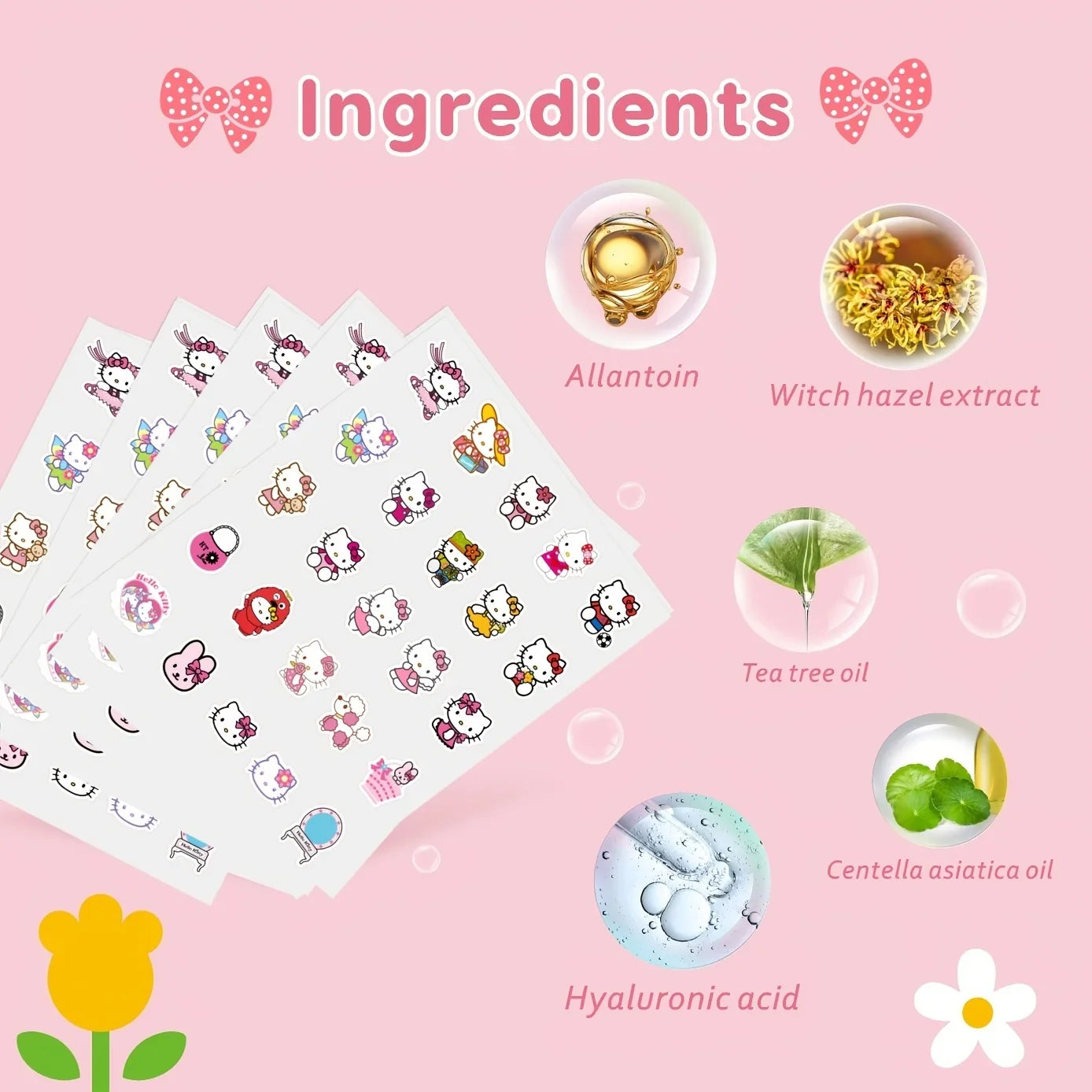 45/135PCS Sanrio Hello Kitty Cartoon Pimples Defect Patch - Invisible Hydrocolloid Acne Patch, Facial Decoration Patch, LadyShow.Store