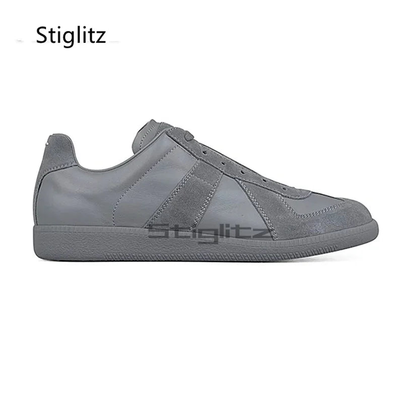 Sports Flat Casual Couple Shoes Men Women Classic Trendy Versatile Suede Leather Lace Up Sneakers Spring Autumn Training Shoes Pi-Mart