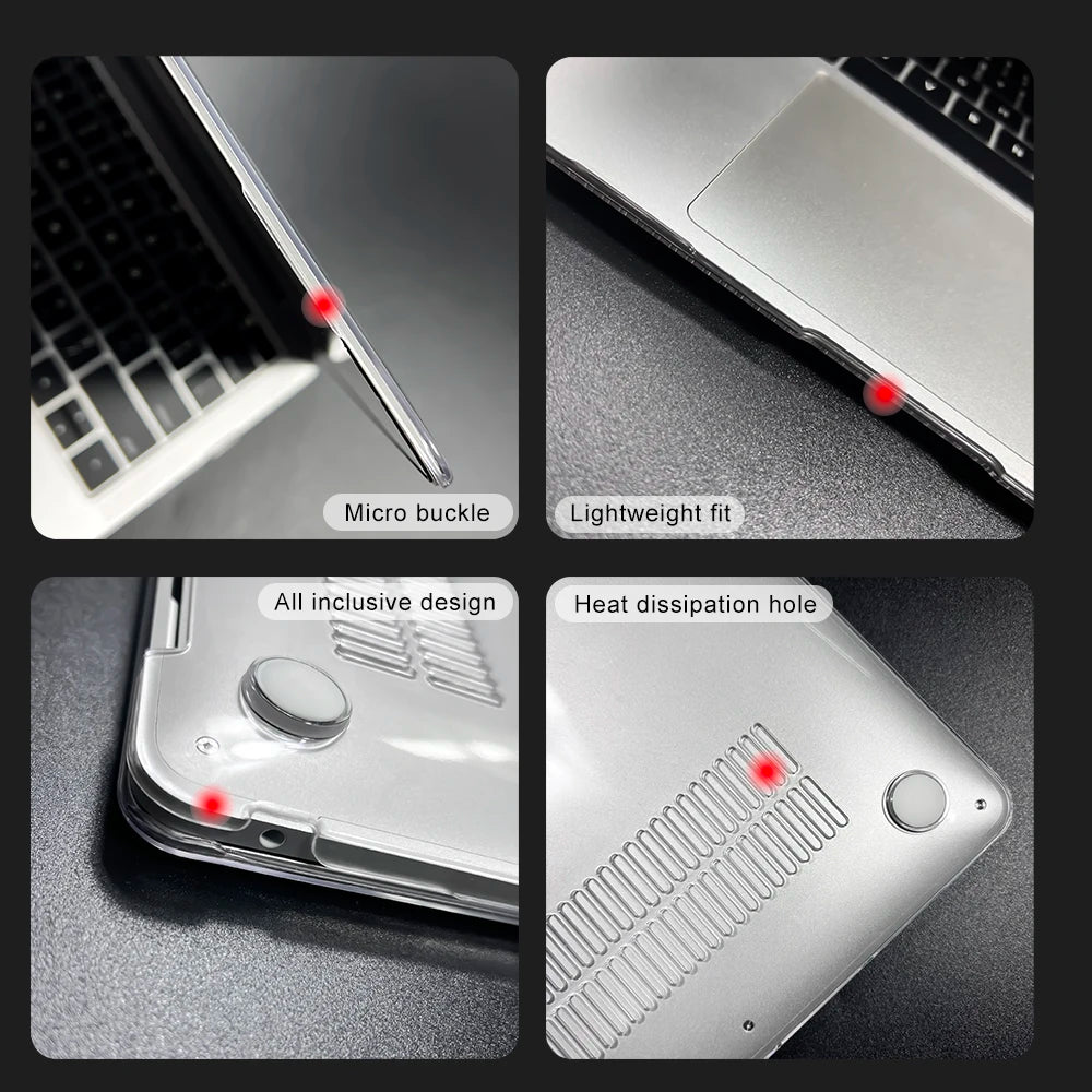 Laptop Case for Macbook Air 13 Case 2026 Neo A18 Pro 16 M3 Funda M1 Pro 13 M5 Air 13.6 15 for Macbook Pro 14 Case M5 M4 2025 M2 Pi-Mart