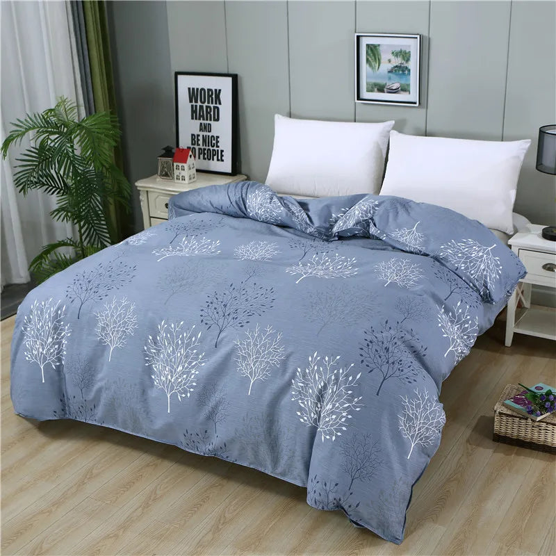 1 Piece Of Pure Natural High-Density Cotton Reactive Printing Fabric High-Quality Duvet Cover With Zipper Customizable Size Pi-Mart