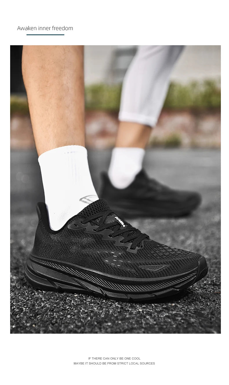 New Running Casual Sports Shoes Outdoor Comfortable Spring Summer Non-slip Sneakers Unisex for Men Women Soft Trainer Men Trail Pi-Mart