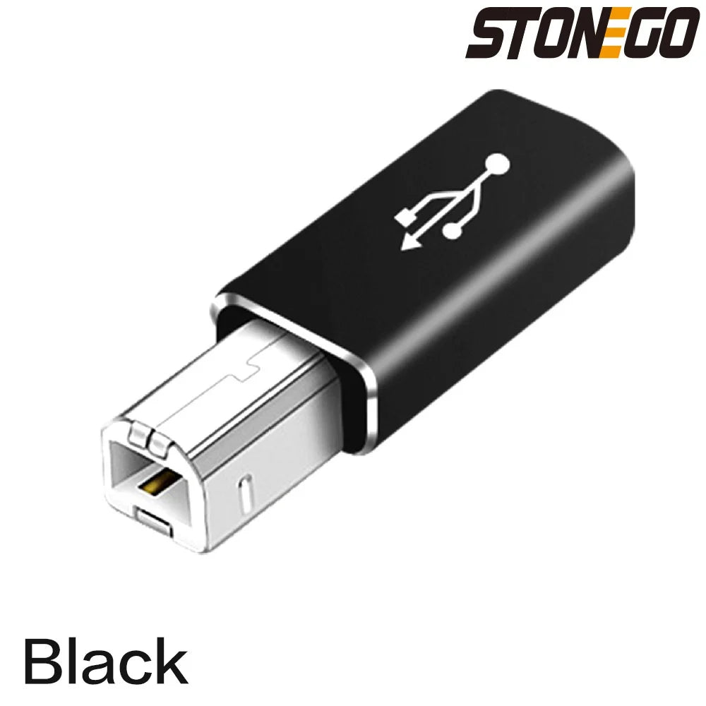 STONEGO Multifunctional Aluminum Alloy Type-C to USB Converter for Electronic Musical Instrument, Laptop, Printer Pi-Mart