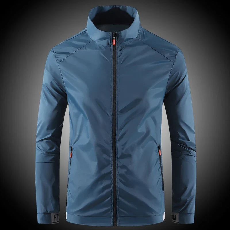 Men's sun protection clothes for summer ultra-thin breathable ice silk trendy fashion UV resistant air conditioning jacket jacke LadyShow.Store