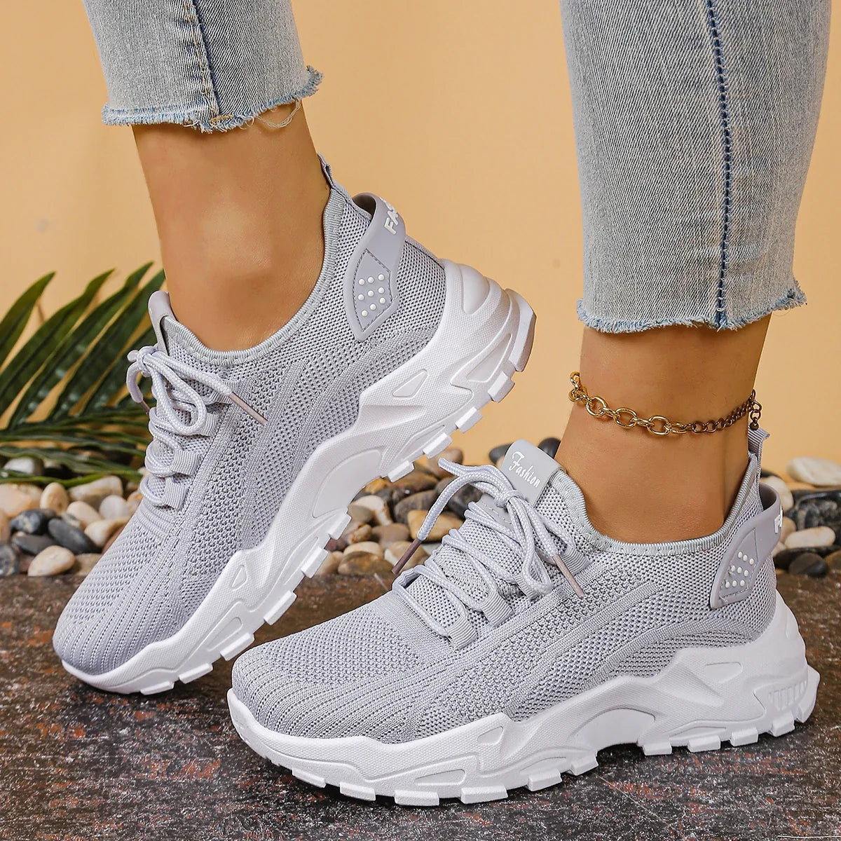 Women's Shoes, Women's Sports Shoes 2025 Women's Shoes Breathable Single-Mesh Dad Shoes Women's Casual and Versatile Sports Shoe LadyShow.Store