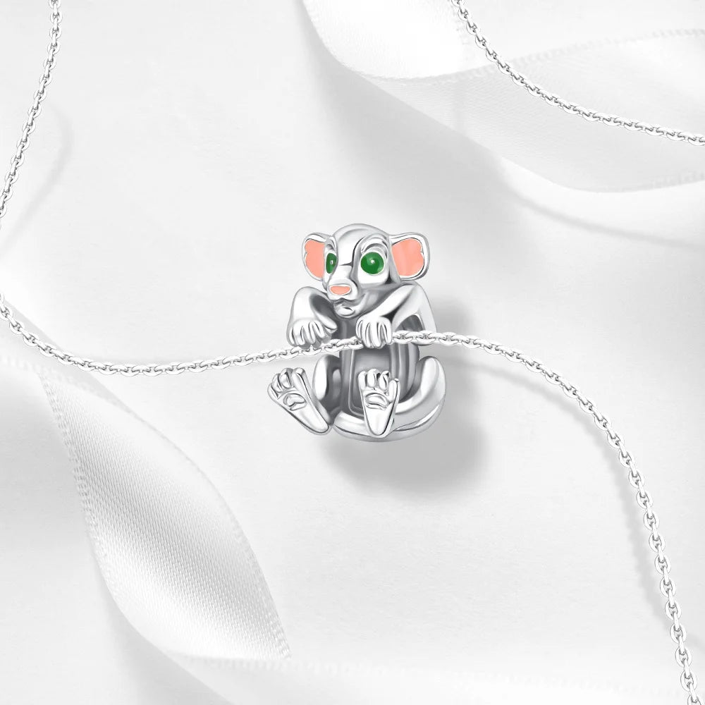 DSN 925 Silver King Of The Grasslands 2026 Charm Beads Pendant Fits Bracelet Necklace DIY Women Festival Party Jewelry Gifts Pi-Mart