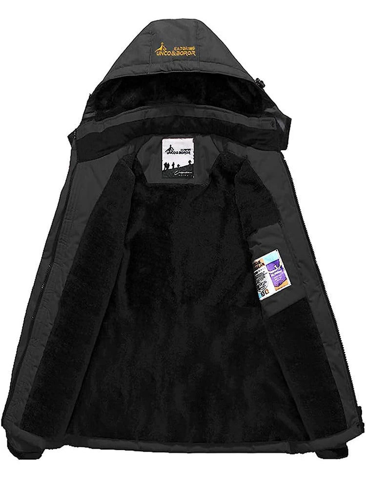 Men's Winter Parkas Outdoor Jacket Thicken Fleece Warm Waterproof Windbreaker Ski Jackets Climb Men Thick Coat Hot Sale Pi-Mart